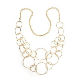 COLLEZIONE ALESSANDRO Lange Kette Eliza, mit großen Ringen