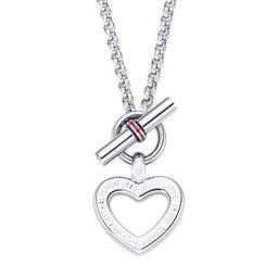 Tommy Hilfiger Kette mit Anhänger 2700277, Valentine´s Day, Herz, mit Emaille