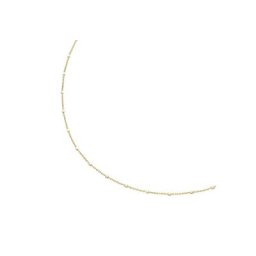 Luigi Merano Goldkette Ankerkette massiv mit würfelförmigen Zwischenteilen, Gold 375