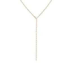 Elli Collierkettchen Y-Kette Figaro Basic Trend Verstellbar 925 Silber