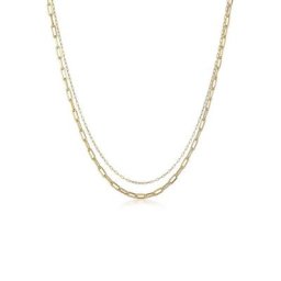 Elli Gliederkette Layer Glieder Oval Basic Chunky Chain 925 Silber
