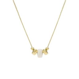 Fossil Kette mit Anhänger GEORGIA, JF03952710, mit Perlmutt