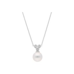 GIORGIO MARTELLO MILANO Perlenkette mit weißer Muschelkern Perle und Zirkonia