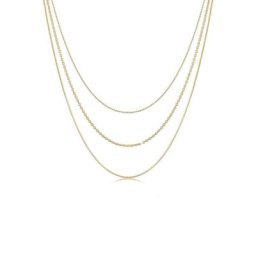 Elli Gliederkette Basic Layer Lagen Look Trend Blogger 925 Silber