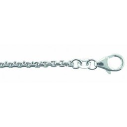 Adelia´s Silberkette 925 Silber Halskette 60 cm Ø 2 mm, Silberschmuck für Damen