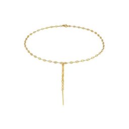 Elli Premium Collierkettchen Y-Kette Vintage Plättchen Stern Design 925 Silber