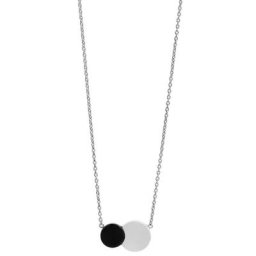 Firetti Kette mit Anhänger Kreise, mit Achat