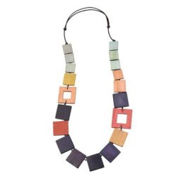 COLLEZIONE ALESSANDRO Lange Kette Davao, aus echtem Holz