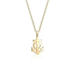 Elli Kette mit Anhänger Erbskette Anker Herz Kreuz Anhänger 925er Silber