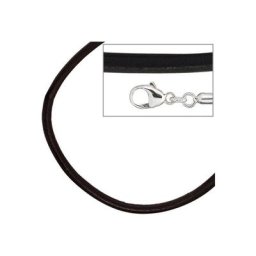 JOBO Kette ohne Anhänger, Leder und 925 Silber