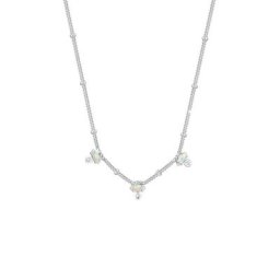 Elli Collierkettchen Vintage Synthetischer Opal Zirkonia 925er Silber