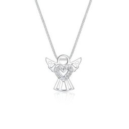 Elli Collierkettchen Engel Herz Kristalle 925 Silber