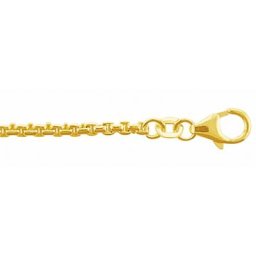 Adelia´s Silberkette 925 Silber Halskette 42 cm Ø 2 mm, Silberschmuck für Damen
