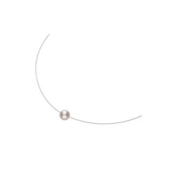 Smart Jewel Collier schwebende Perle, Silber 925