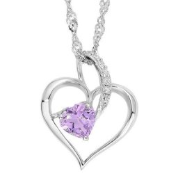 Amor Kette mit Anhänger 9188352, Herz, mit Zirkonia