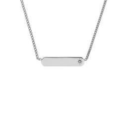 Fossil Kette mit Anhänger LANE, JF04134040, mit Glasstein