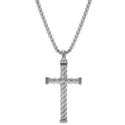 Fossil Kette mit Anhänger Kreuz, MENS DRESS, JF03989040