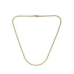 Firetti Collier in Panzerkettengliederung, 2,1 mm, flach, glanz, Made in Germany