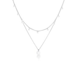 Elli Ketten-Set Set Erbskette Plättchen Quadrat (2 tlg) 925 Silber