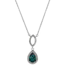 Amor Kette mit Anhänger Tropfen, 2033619, mit Zirkonia (synth), Glasstein