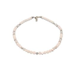 Firetti Collier Kleeblätter und Kugeln, Glanz, mit Achaten, Bergkristallen und Hämatit, Made in Germany