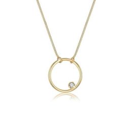 Elli Collierkettchen Kreis Basic Kristalle 925 Silber