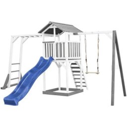 AXI Spielturm Beach Tower, mit Klettergerüst, Einzelschaukel und Rutsche