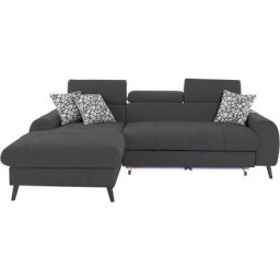 COTTA Ecksofa Mia, 3-tlg.-Kissen-Set, Recamiere, wahlweise mit oder ohne RGB-Beleuchtung