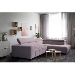 exxpo - sofa fashion Ecksofa, mit 3 verstellbaren Kopfstützen, wahlweise mit Bettfunktion und Kissen