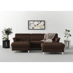 sit&more Ecksofa, inklusive Kopfteilverstellung, wahlweise mit Bettfunktion, Bettkasten