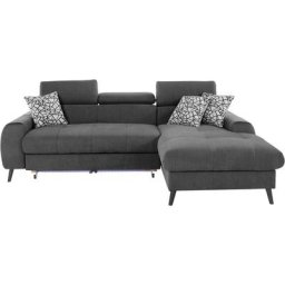 COTTA Ecksofa Mia, 3-tlg.-Kissen-Set, Recamiere, wahlweise mit oder ohne RGB-Beleuchtung