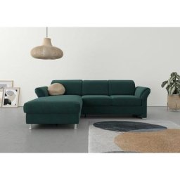 sit&more Ecksofa, wahlweise Bettfunktion, Bettkasten und Kopf- und Armteilverstellung