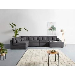 Guido Maria Kretschmer Home&Living Wohnlandschaft Skara, 5 Teile, Lounge-Sofa mit Federkernpolsterung, in vielen Bezugsvarianten