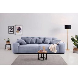 Home affaire Big-Sofa Riveo, Boxspringfederung, Breite 302 cm, Lounge Sofa mit vielen losen Kissen