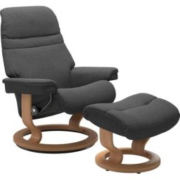 Stressless® Relaxsessel Sunrise (Set, Relaxsessel mit Hocker), mit Classic Base, Größe S, Gestell Eiche