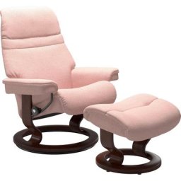 Stressless® Relaxsessel Sunrise (Set, Relaxsessel mit Hocker), mit Classic Base, Größe L, Gestell Braun