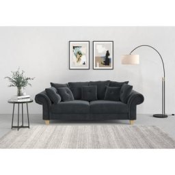 Home affaire Big-Sofa Queenie Megasofa, 2 Teile, mit weichem Sitzkomfort und zeitlosem Design, viele kuschelige Kissen