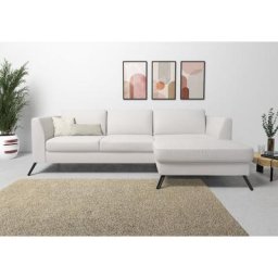 sit&more Ecksofa, inklusive Sitztiefenverstellung, wahlweise mit Bettfunktion, 15cm hoch
