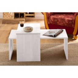 Home affaire Couchtisch Leinz (Set, 2-St), aus Kiefer, Tischplatten in zwei Stärken erhältlich, Breite 100 cm