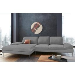 W.SCHILLIG Ecksofa enjoy&MORE, Sitztiefenverstellung, Füße schwarz pulverbeschichtet, Breite 340 cm