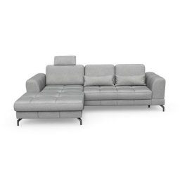 sit&more Ecksofa Bendigo V, inklusive Sitztiefenverstellung, Bodenfreiheit 12 cm, in 2 Fußfarben