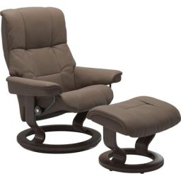 Stressless® Relaxsessel Mayfair (Set, Relaxsessel mit Hocker), mit Hocker, mit Classic Base, Größe S, M & L, Gestell Wenge