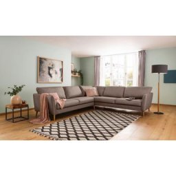 Home affaire Ecksofa Marseille, gleichschenklig, aus Eiche-Massivholz Beinen, verschiedene Bezüge