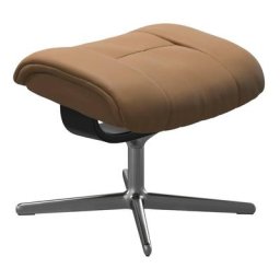 Stressless® Fußhocker Mayfair, mit Cross Base, Größe S, M & L, Holzakzent Schwarz