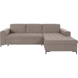 OTTO products Ecksofa Grazzo, hochwertige Stoffe aus recyceltem Material, Steppung im Sitzbereich