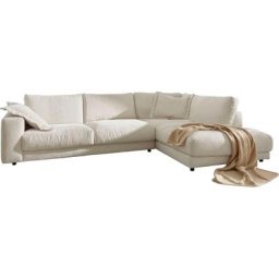 3C Candy Ecksofa Enisa, Kuschelig, gemütlich, in 5 Farben, Bezug in Cord, mit 2 Zierkissen