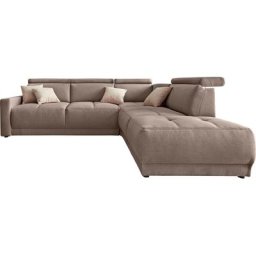 DOMO collection Ecksofa Ava, mit Ottomane, Federkern wahlweise mit Kopfteilverstellungen