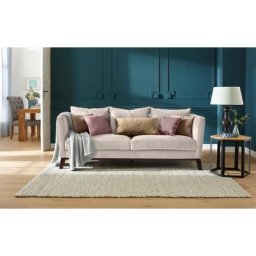 Home affaire 3-Sitzer Kim, mit Holzbeinen und vielen losen Kissen