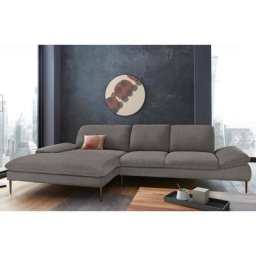 W.SCHILLIG Ecksofa enjoy&MORE, Sitztiefenverstellung, Füße bronze pulverbeschichtet, Breite 340 cm