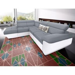 COTTA Polstergarnitur, (Set), Set: bestehend aus Ecksofa und Hocker, inklusive Kopfteilverstellung